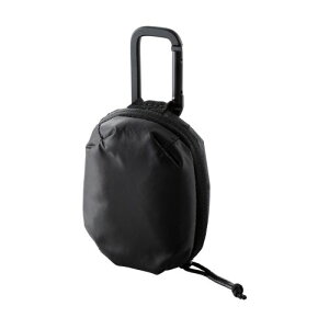 エレコム TWS用汎用コンパクトポーチ Sサイズ カラビナ パファータイプ ASNTWS-EP23PSBK|スマートフォン・タブレット・携帯電話 iPhone AirPods用アクセサリ