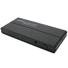 MCO HDMI 4IN1OUTセレクタ 4K60P対応 リモコン付 ASNHDS-4K06/BK|家電 映像関連 AVセレクター