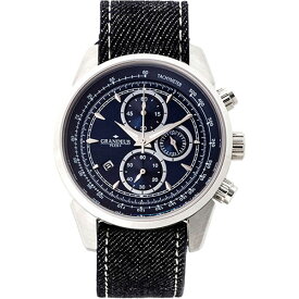 GRANDEUR PLUS グランドールプラス 岡山デニムバンドウォッチ ホワイトステッチ ASNGRP001D5|雑貨・ホビー・インテリア 雑貨 腕時計