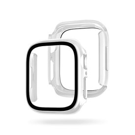 EGARDEN ガラスフィルム一体型ケースfor Apple Watch 41mm クリア ASNEG24887AWCL|スマートフォン・タブレット・携帯電話 iPhone Apple Watch用アクセサリ