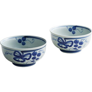 波佐見焼 古染青磁ぶどう絵 多用丼2P ASNK20587317|雑貨・ホビー・インテリア 雑貨 雑貨品