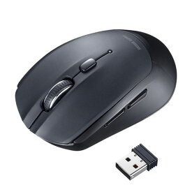 サンワサプライ ワイヤレスブルーLEDマウス 5ボタン ブラック ASNMA-WB509BK|パソコン パソコン周辺機器 マウス