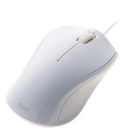 Digio デジオ クリック音を気にせず作業に集中 有線静音3ボタンBlueLEDマウス ホワイト ASNMUS-UKT102W|パソコン パソコン周辺機器 マウス