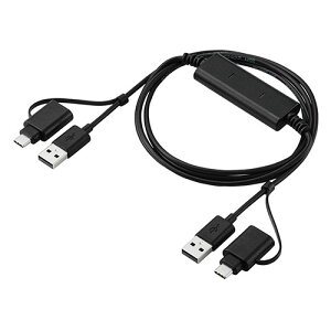 �G���R�� USB Type-C(TM)�ϊ��A�_�v�^�[�t�������N�P�[�u��(USB2.0) �u���b�N ASNUC-TV7BK|�X�}�[�g�t�H���E�^�u���b�g�E�g�ѓd�b �X�}�[�g�t�H�� �P�[�u��