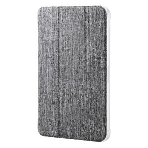 �G���R�� iPad mini(A17 Pro) �t���b�v�P�[�X ���^�y�� �t�@�u���b�N �w�ʃN���A �O���[ ASNTB-A25SWVCGY|�X�}�[�g�t�H���E�^�u���b�g�E�g�ѓd�b iPad iPad�P�[�X