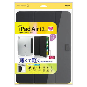 iJoV 13C`iPad Air(M2)p yʃn[hP[XJo[ ubN ASNTBC-IPA24300BK|X}[gtHE^ubgEgѓdb iPad iPadP[X