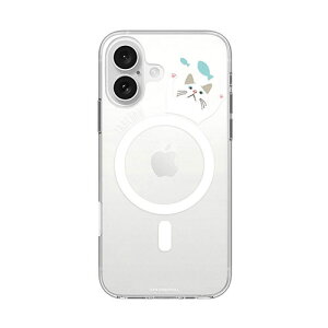abbi FRIENDS �A�r�B�t�����Y �^�[�`����MagSafe�Ή��N���A�P�[�X for iPhone 16 �������ȃu���[ ASNABF27272i16|�X�}�[�g�t�H���E�^�u���b�g�E�g�ѓd�b iPhone iPhone16�V���[�Y �P�[�X