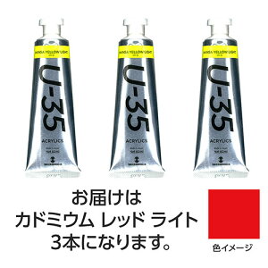 ターナー色彩 U35 カドミウムレッドライト60ml 3個 ASNTURNER108724|雑貨・ホビー・インテリア ホビー アート・手芸・ハンドメイド