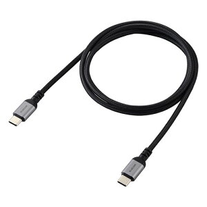 �G���R�� USB2.0�P�[�u��(USB Type-C - USB Type-C/100W�Ή�/���b�V��) 1m �u���b�N ASNMPA-CC5PAN10BK|�p�\�R�� �p�\�R�����Ӌ@�� USB�P�[�u��