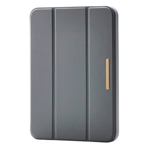 �G���R�� iPad mini(A17 Pro) �t���b�v�P�[�X ���^�y�� CHIC STYLE �X���[�v�Ή� �`���R�[���O���[ ASNTB-A25SWVJM3GY|�X�}�[�g�t�H���E�^�u���b�g�E�g�ѓd�b iPad iPad�P�[�X