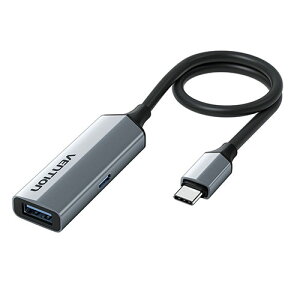 VENTION USB-C Male to USB-A Female PD �d���A�_�v�^�[ 15cm �A���~�j�E�������^�C�v �O���[ ASNCC-1474|�p�\�R�� �p�\�R�����Ӌ@�� USB�P�[�u���y �z