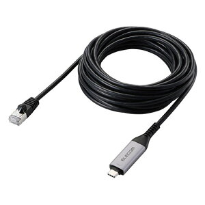 �G���R�� USB Type-C TM LAN�ϊ��P�[�u�� 1Gbps 5m ASNLD-CL1G50BK|�p�\�R�� �p�\�R�����Ӌ@�� LAN�P�[�u��