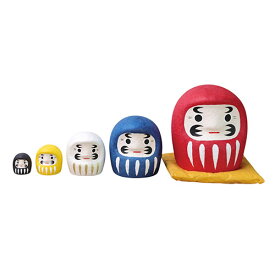 ヤマコー てまひま工房 はりこーシカ だるま 五色 ひとつひとつ心を込めて作った張り子 ASNyamaco85029|雑貨・ホビー・インテリア 雑貨 雑貨品