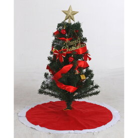 セットツリー 90CM レッド [HJB16418]| イベント クリスマスツリー インテリア雑貨 クリスマス オーナメント付き コンパクトサイズ LEDライト付き 複数の点灯パターン レッド
