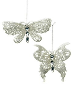 11cm オーロラシルバーバターフライ [ONSTOBF6002] |装飾 飾付 クリスマス 小物 雑貨 イベント クリスマスツリー飾り オーナメント クリスマス装飾 飾り パーティー シルバー バタフライ 蝶 ちょう ガーランド 室内装飾 店舗装飾 飾り付け Christmas