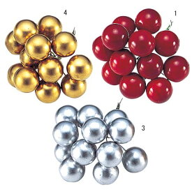 25mm ベリー(ワイヤー付き)（24本入り）[ONSPABE6671] |造花 フェイク 人工観葉植物 クリスマス 装飾 食品サンプル デコレーション オーナメント 飾り イベント パーティー フラワーアレンジメント 店舗装飾 室内装飾 飾り付け Christmas