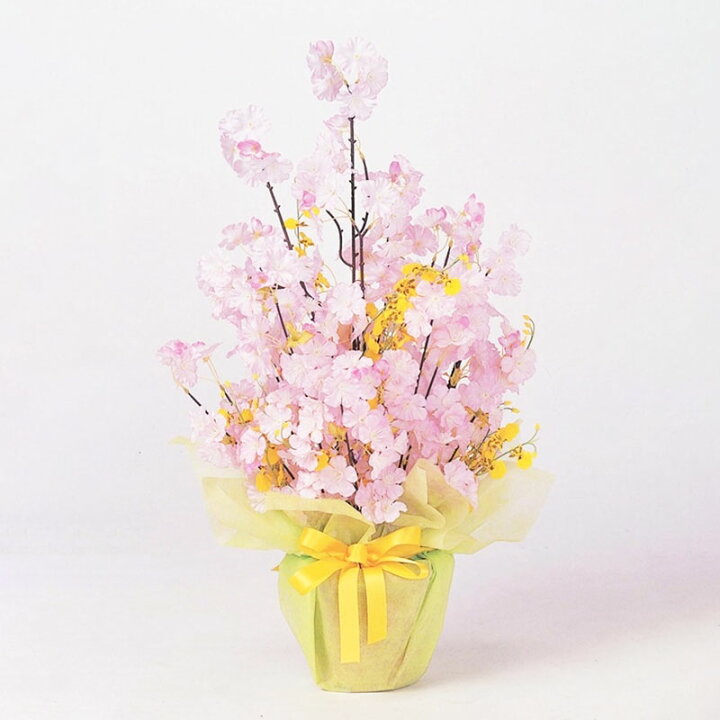 楽天市場 スプリング桜アレンジ Mrs06 造花 フェイクグリーン 人工植物 人工観葉植物 デコレーション 店舗装飾 飾り 飾りつけ 飾り付け フラワーアレンジ 春 スプリング さくら サクラ 桜 造花装飾専門店 緑花堂