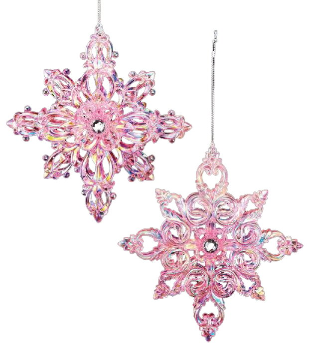 楽天市場 14cm オーロラピンクスノーフレーク Onstosn6119 装飾 飾付 クリスマス 小物 雑貨 イベント クリスマスツリー飾り オーナメント クリスマス装飾 飾り パーティー スノーフレーク ピンク デコレーション ガーランド 室内装飾 店舗装飾 飾り付け Christmas