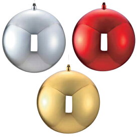 300mm プレミアシャイニーボール(一体成型/ワイヤー付き)[ONSDIBA6871] 送料無料 |造花 フェイク 人工観葉植物 クリスマス 装飾 デコレーション ガーランド オーナメント 飾り イベント パーティー フラワーアレンジメント 店舗装飾 ボール 室内装飾 飾り付け Christmas