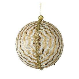 8cm　ゴールドラインアンティークボール [ONSTOBA6176] |クリスマス 装飾 デコレーション オーナメント 飾り イベント パーティー 店舗装飾　ゴールド 金 室内装飾 クリスマスツリー飾り 飾り付け Christmas