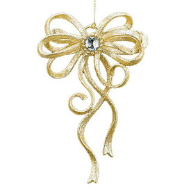 17cm　シャンペーンゴールドフローラルボウ [ONSTORI6130] |造花 フェイク 人工観葉植物 クリスマス 装飾 デコレーション ガーランド オーナメント 飾り イベント パーティー フラワーアレンジメント 店舗装飾 室内装飾 クリスマスツリー飾り 飾り付け Christmas