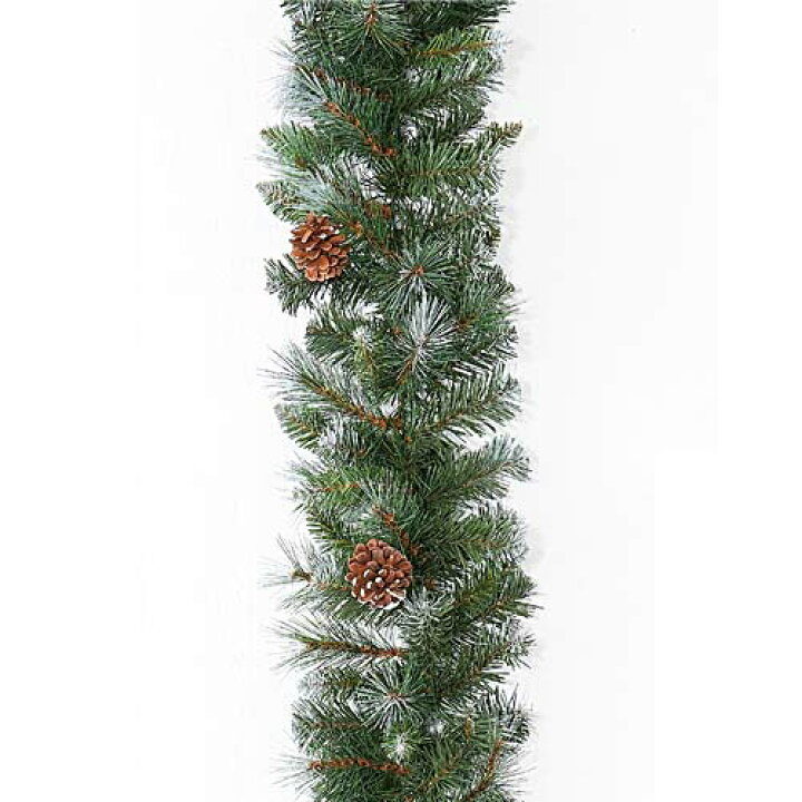 楽天市場 180cm 防炎 25cm幅 パインフロストノーブルリッチガーランド 6 X140 Onspaga6970 送料無料 造花 フェイク 人工観葉植物 クリスマスツリー クリスマス 装飾 デコレーション ガーランド オーナメント 飾り イベント パーティー 松ぼっくり 店舗装飾 飾り付け