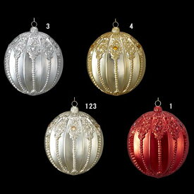 11cm シャイニーエンブレムボール [ONSTOBA6216] |造花 フェイク 人工観葉植物 クリスマス 装飾 デコレーション ガーランド オーナメント 飾り イベント パーティー フラワーアレンジメント 店舗装飾 ボール 室内装飾 クリスマスツリー飾り 飾り付け Christmas