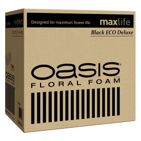 ブラックエコ デラックス12コ maxlife 1ケース[TDLSJ000660]|資材 アレンジ用フォーム類 生花フォーム【フローラルフォーム 高吸水 花持ち向上 しっかり固定 デザイン性モダンアレンジ フラワーアレンジメント 】