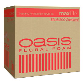 ブラックエコ スタンダード12コ maxlife 1ケース[TDLSJ000661]|資材 アレンジ用フォーム類 生花フォーム【フローラルフォーム 高吸水 花持ち向上 しっかり固定 デザイン性モダンアレンジ フラワーアレンジメント 】
