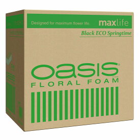 ブラックエコ スプリングタイム12コ maxlife 1ケース[TDLSJ000662]|資材 アレンジ用フォーム類 生花フォーム【フローラルフォーム 高吸水 花持ち向上 しっかり固定 デザイン性モダンアレンジ フラワーアレンジメント 】