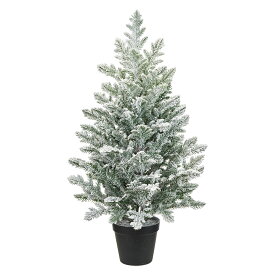 スノーグリーンツリー GREEN 1コ[TDLXV001421]|アーティフィシャルフラワー　造花 インテリアグリーン　観葉樹木 クリスマスツリー