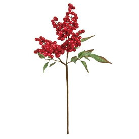 早春南天 RED 造花 フラワー 南天 [TDLFJ000205] 代引決済不可|年末年始 正月 正月飾り 店舗装飾 飾り付け ディスプレイ フラワー フェイク フェイクフラワー レッド グリーン