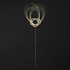 淡路水引ピック ＃18　金 デコレーション ピック お正月 [TDLJP000281-018] 代引決済不可|年末年始 正月 正月飾り 店舗装飾 飾り付け ディスプレイ 2本入り 水引