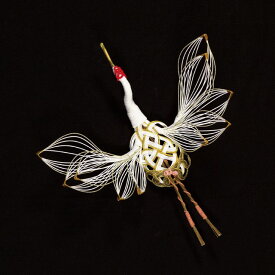 平安鶴 [TDLXJ001208] 代引決済不可｜お正月 オーナメント 正月飾り 水引飾り 水引細工 フラワーアレンジ アレンジメント ギフト ラッピング ご祝儀 お祝い 資材 装飾 飾り付け ディスプレイ デコレーション イベント 鶴 ツル