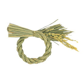 稲穂丸メ小 花器 ベース ナチュラル素材 しめ縄 [TDLXJ004630] 代引決済不可|年末年始 お正月 正月 正月飾り 店舗装飾 飾り付け ディスプレイ 稲穂 い草