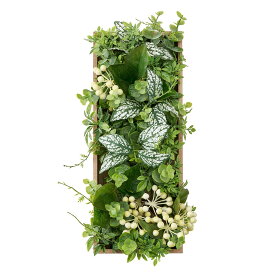 ジョイングリーンフレームS ホワイトベリー ウォールグリーン インテリアグリーン アーティフィシャルグリーン 造花 [TDLZA003001-001] アレンジメント花材 ハンドメイド資材 アレンジメントパーツ フラワー素材 フレームアレンジ