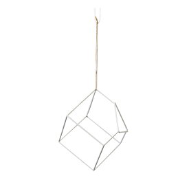 ホワイトキューブオーナメントS ホワイト クリスマスオーナメント デコレーション素材 [TDLXO000170] クリスマス用品 デコレーション・ 飾り オブジェ 店舗装飾 イベント用品 鉄、麻ひも