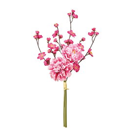 花舞ミックスブーケ ビューティ／ピンク アーティフィシャルフラワー造花 梅[TDLFJ003668-016] フラワーギフト ハンドメイド資材 ガーデニング用品 ディスプレイ ナチュラルアレンジ