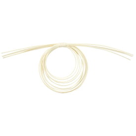 ラタン飾り・輪かさね 白 アレンジベース ナチュラル素材 お正月 しめ縄 しめ飾り [TDLDO072370-010] インテリアデコレーション イベント用品年末年始 店舗用品 造花飾り 天然素材