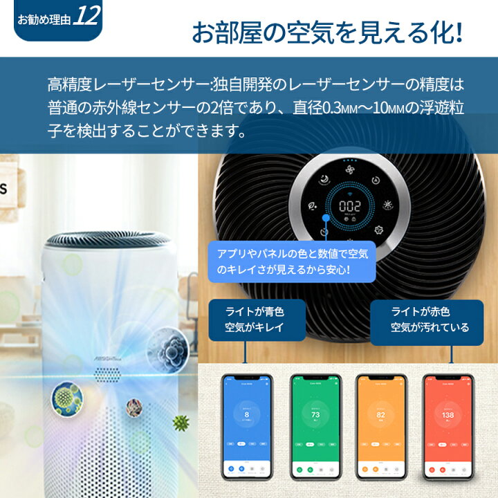 空気清浄機 アロマ 赤外線除菌 カビ取り 省エネ 空気清浄機 アロマ 赤外線除菌 カビ取り 省エネ