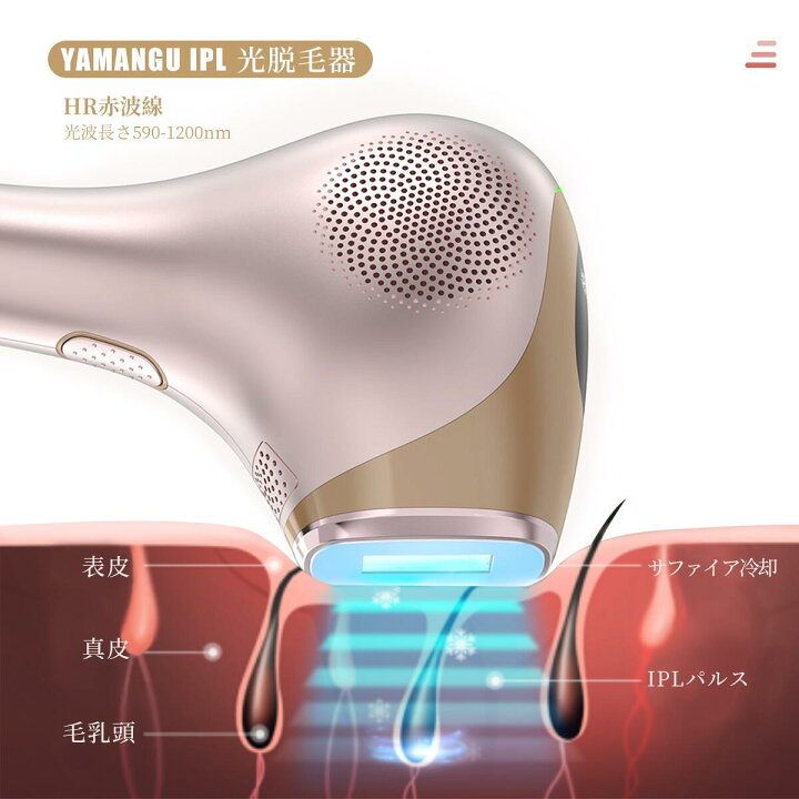 楽天市場】【得々クーポン】【YAMANGU】脱毛器 永久脱毛 IPL光脱毛器 