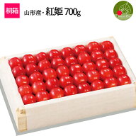 特選 山形県産 さくらんぼ紅姫 2-3L玉 700g 桐箱入 多田農園のさくらんぼ 大粒 山形県産 産地直送 化粧箱…