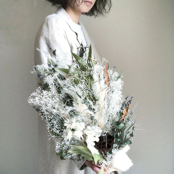 楽天市場】母の日 【 かすみ草 パンパスグラス スワッグ ブーケ 