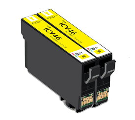 エプソン 互換インクカートリッジ ic46 ICY46-2pk イエロー 2個パック 対応プリンター: PX-101 / PX-401A / PX-402A / PX-501A / PX-A620 / PX-A640 / PX-A720 / PX-A740 / PX-FA700 / PX-V780 残量表示icチップ付 プリンターインク