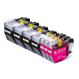 LC3117 ブラザーbrother用互換インクカートリッジLC3117BKブラック4本 LC3117Mマゼンタ3本 合計7本 プリンターインクタンク 純正と併用可能汎用インク対応機種：MFC-J6980CDW MFC-J6580CDW MFC-J6983CDW MFC-J6583CDW MFC-J5630CDW残量検知搭載/個別包装