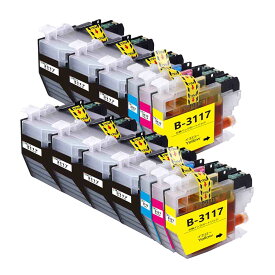 ブラザーbrother用互換インクカートリッジLC3117-4PK*2+黒5本計13本 LC3117BKブラック*7 LC3117Cシアン LC3117Mマゼンタ LC3117Yイエロー各2本プリンターインクタンク 純正と併用可能汎用インク対応機種：MFC-J6980CDW MFC-J6580CDW MFC-J6983CDW MFC-J6583CDW MFC-J5630CDW