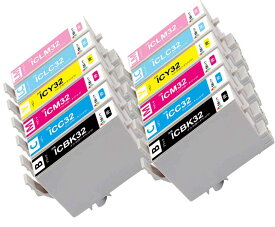 IC6CL32互換インクカートリッジIC32 (BK/C/M/Y/LC/LM)×2 計12本セットヒマワリ EPエプソンIC32 インク 適合機種: PM-A850 PM-A870 PM-A890 PM-D750 PM-D770 PM-D800 PM-G700 PM-G720 PM-G730 PM-G800 PM-G820 ICチップ対応 残量表示あり