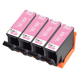 互換インクカートリッジ KNI-LM-Lライトマゼンタ 4本セット 目印:カニエプソン用プリンターインクタンク 対応機種:EP-887AB EP-887AP EP-887AW 純正と併用可能汎用インク増量版 残量表示機能付 ICチップありエプソン用プリンターインクタンク 純正と併用可能汎用インク
