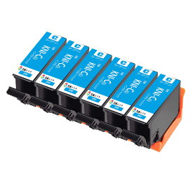KNI-6CL-L互換インクカートリッジKNI-C-LシアンCyan6本セット エプソン用プリンターインクタンク 純正と併用可能汎用インク 対応プリンター:EP-887AB EP-887AP EP-887AW 残量表示機能付 ICチップあり 個別包装 国際認証エプソン用プリンターインクタンク 純正と併用可能