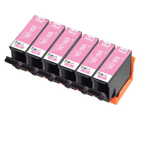 KNI-6CL-L互換インクカートリッジKNI-LM-Lライトマゼンタ6本セット エプソン用プリンターインクタンク 純正と併用可能汎用インク 対応プリンター:EP-887AB EP-887AP EP-887AW 残量表示機能付 ICチップあり 個別包装 国際認証エプソン用プリンターインクタンク 純正と併用可能